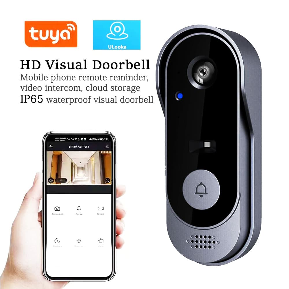 M9 Tuya Smart Video Doorbell Wireless Home Monitoring Video Intercom HD Night Vision Low Power Consumption Cross-Border Boutique