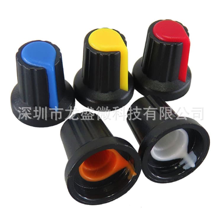 AG2 switch cap potentiometer amplifier knob cap WH148 plastic knob plum blossom handle 15*17mm diameter 6mm