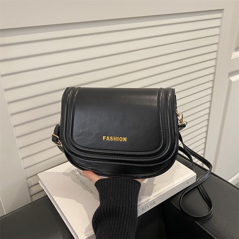 Mini Square Bag 2025 New Style Fashion Women's Chain Letter Crossbody Bag Solid Color Ladies Bags