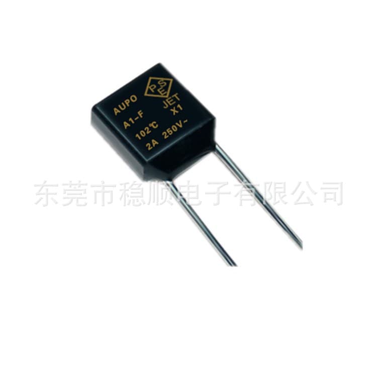 Square Thermal Fuse AUPO Alloy Type Thermal Fuse A-F Thermal Protector 2A 102°C~160°C