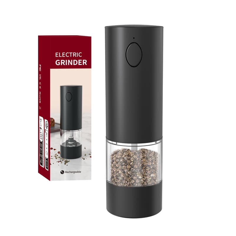 USB rechargeable electric grinder mini smart salt and pepper grinder electric sea salt and pepper grinder