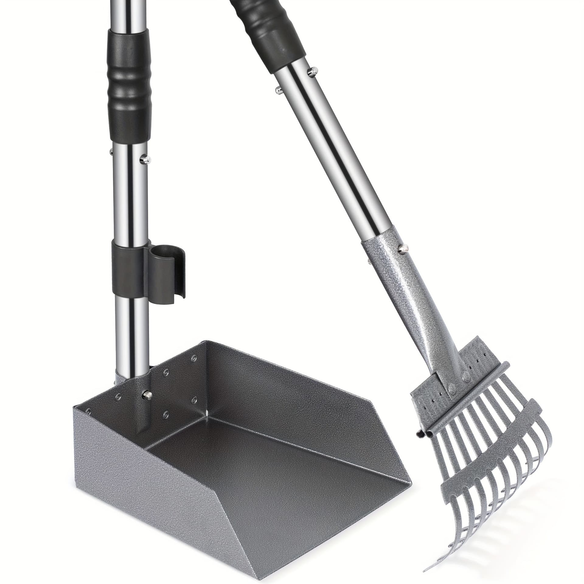 2025 New Cross-border Drop Shipping Stainless Steel Dog Poop Scooper Set Durable Rust-proof