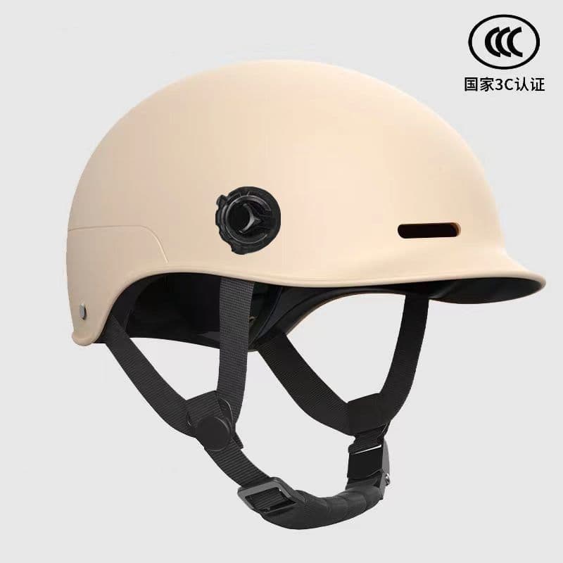 New National Standard Electric Vehicle Helmet, Women's Motorcycle Helmet, Men's Summer Half Helmet, Four-Season Universal Safety Helmet