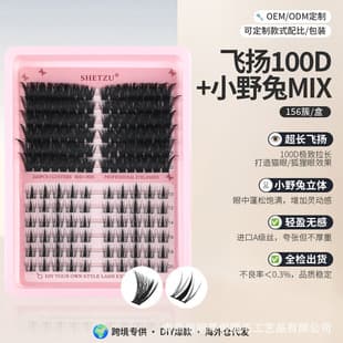 Collection of Cross-Border Hot Selling DIY Segmented False Lashes Natural Thick Mixed Wholesale Single Cluster Lashes in Stock