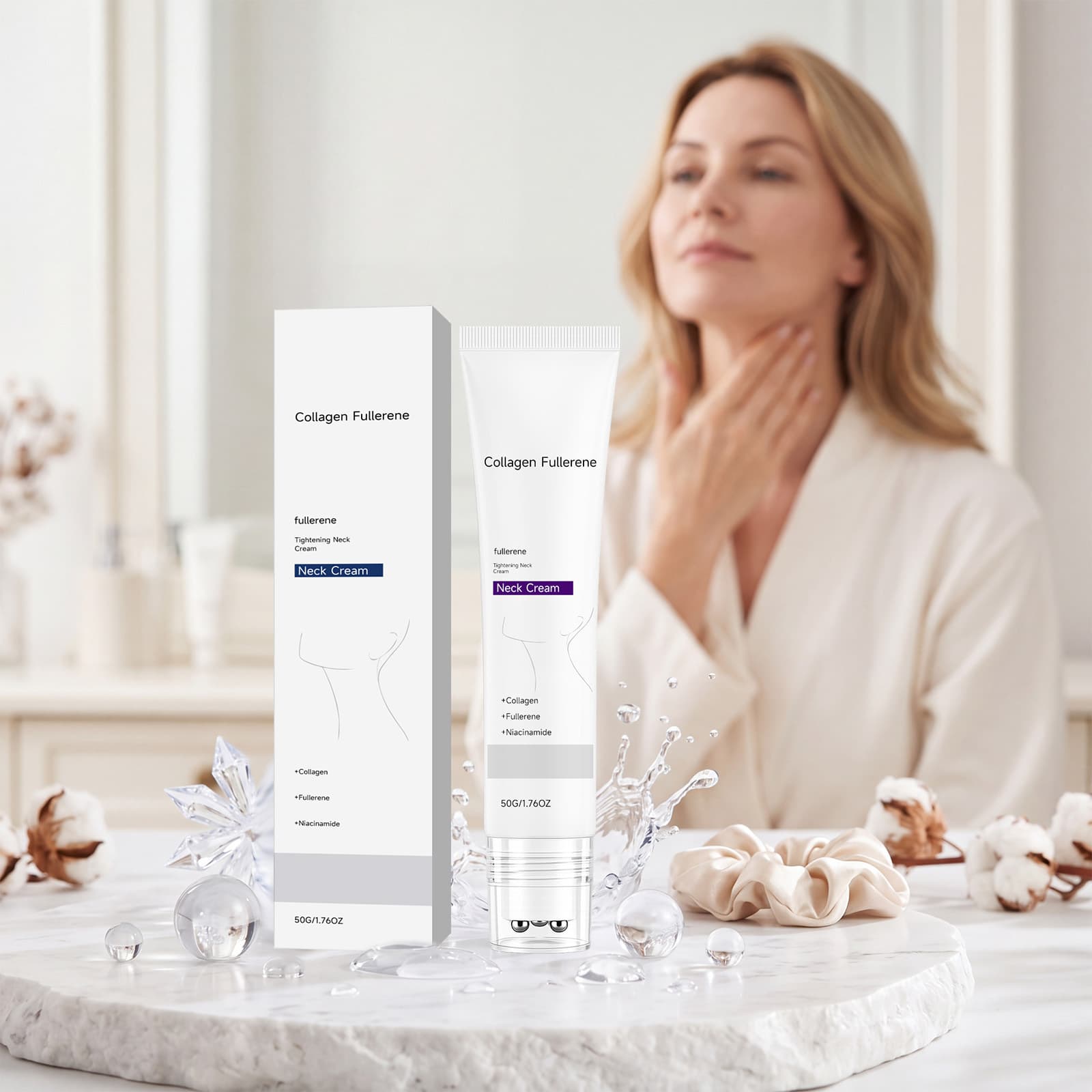 Collagen Moisturizing Neck Cream Cares for neck skin smooth, moisturizing, hydrating and tender neck care