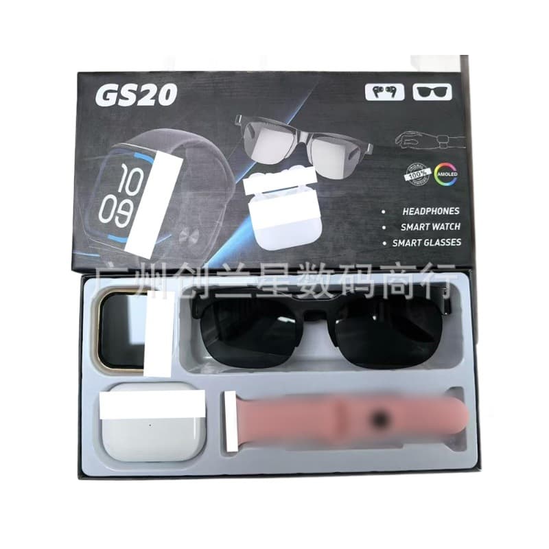 Cross-border new GS20 smart watch ULTRA headset Bluetooth call glasses set S10 heart rate blood pressure exercise