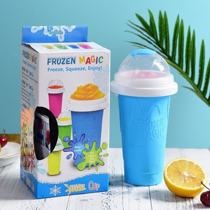 ✅Internet celebrity summer refrigeration cup pinch homemade smoothie crushed ice cup shake smoothie cup slushy maker cu