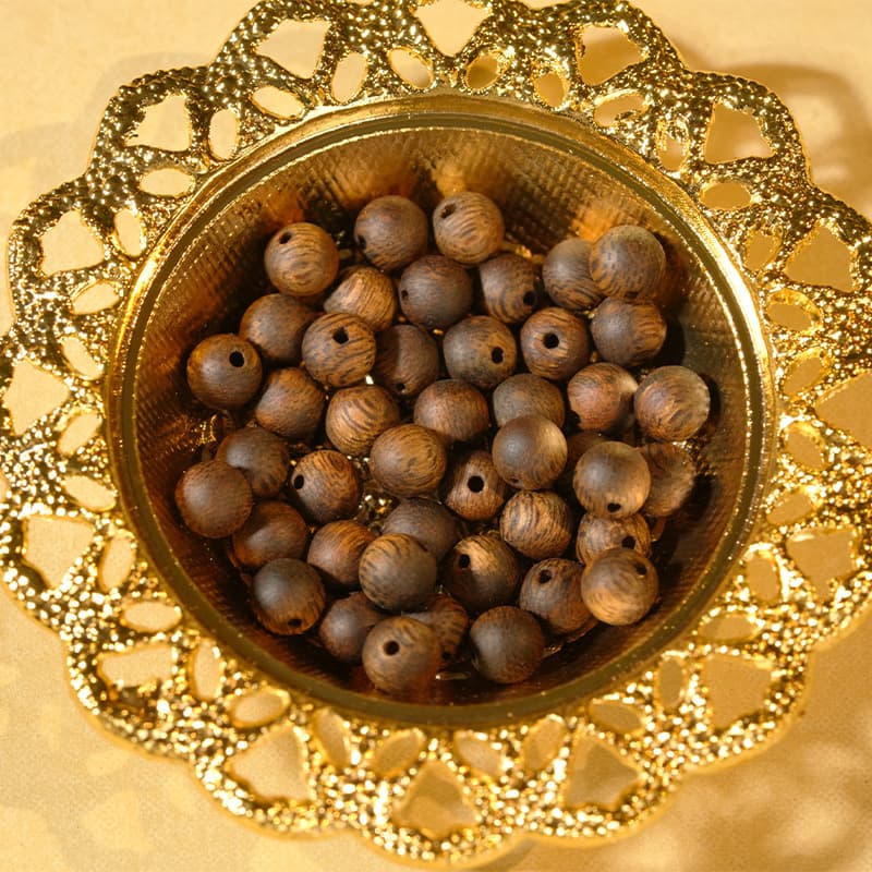 [Source Factory] Natural Agarwood Bracelet Genuine Loose Beads Green Qinan DIY Bracelet Agarwood Irregular Bead Bracelet