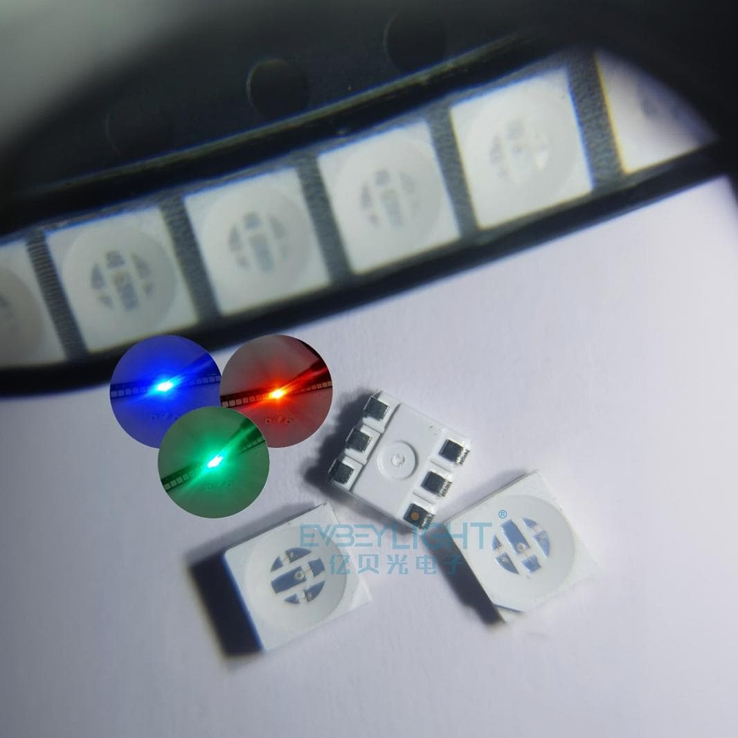 SMD 3535 RGB full-color high-brightness six-pin LED beads, red-green-blue ambient light indicator light-emitting diodes