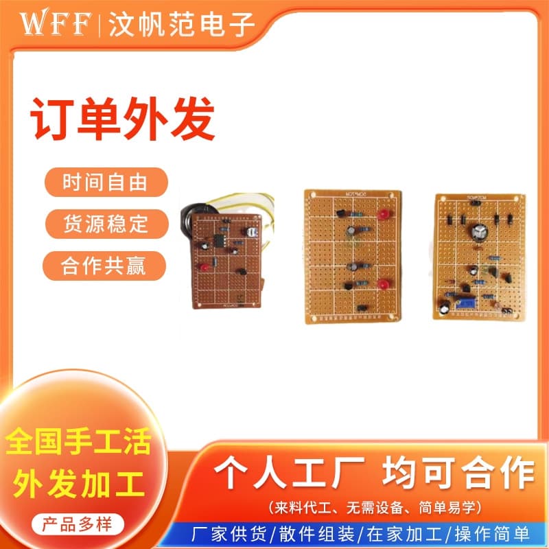 Manufacturer outsourced parts processing, electronic products provided as components for cooperative processing and assembly