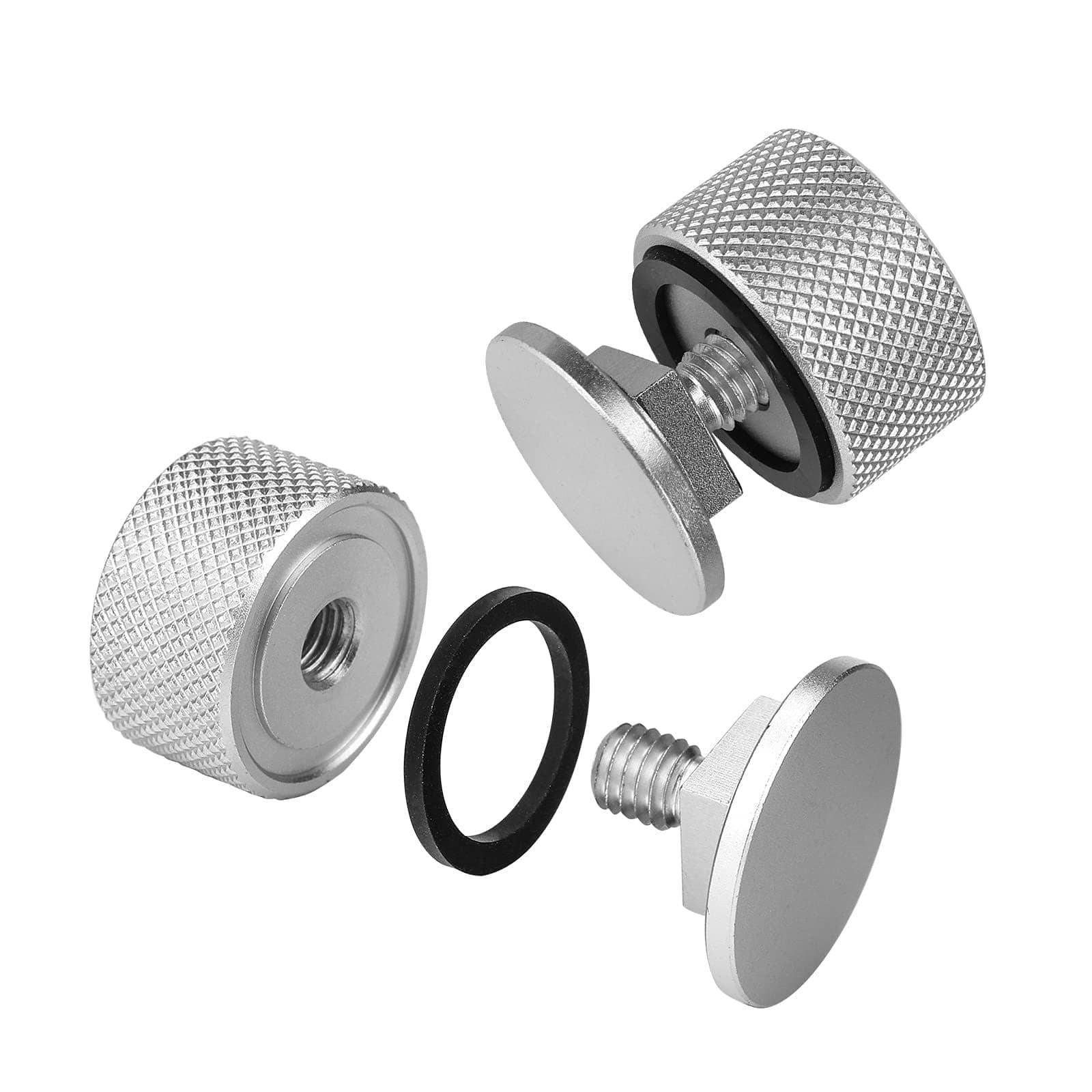 Welding Helmet Helmet Fasteners Aluminum Parts Screw Head Cover with Anti-Slip Silicone Gasket Anodized