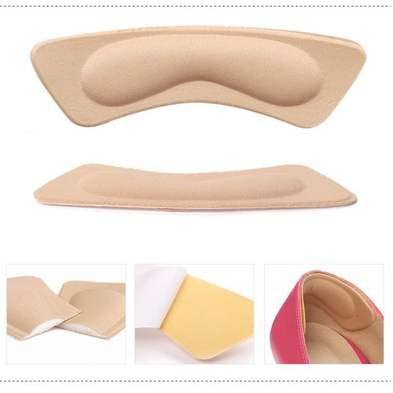 4D Sponge Heel Insoles, Invisible Thickened Anti-Friction Heel Cushions for High Heels, Unisex Pads Available for Drop Shipping
