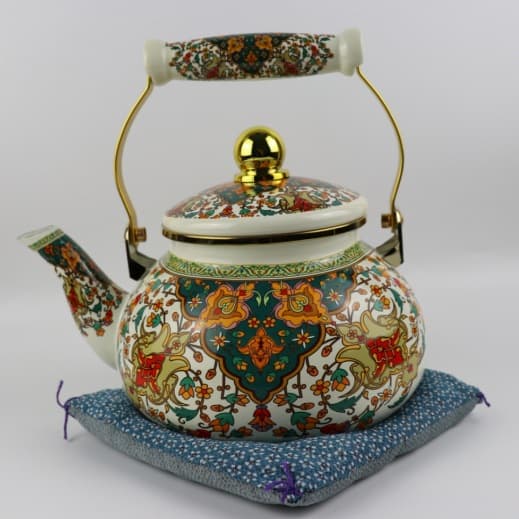 Thickened Enamel Tea Pot Flat Bottom Water Boiler Cool Tap Water Tea Brewing Pot Stove Top Induction Cooker Tea Pot