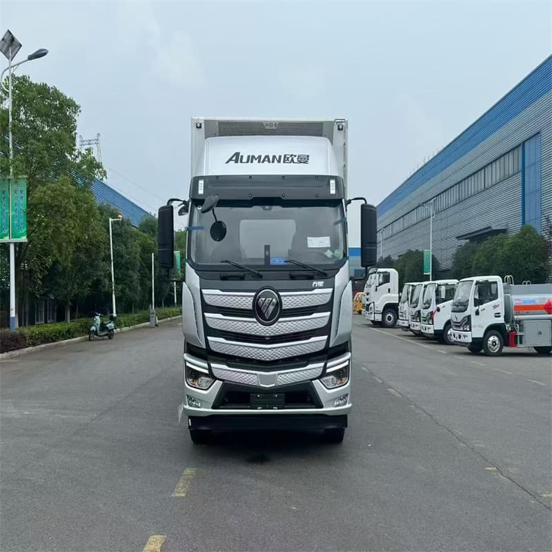 10 tons refrigerated truck, vegetable and fruit long-distance cold chain truck, Foton Auman automatic refrigerated truck, supply and export