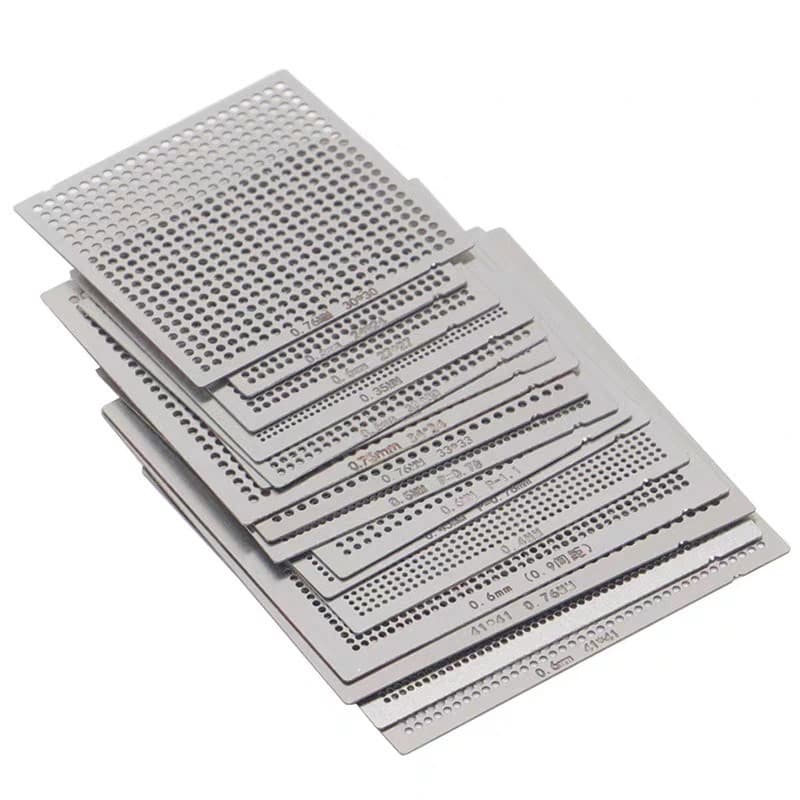 BGA Reballing Stencil 26-Piece Direct Heating Universal Template Set, Northbridge Graphics Card Stencil