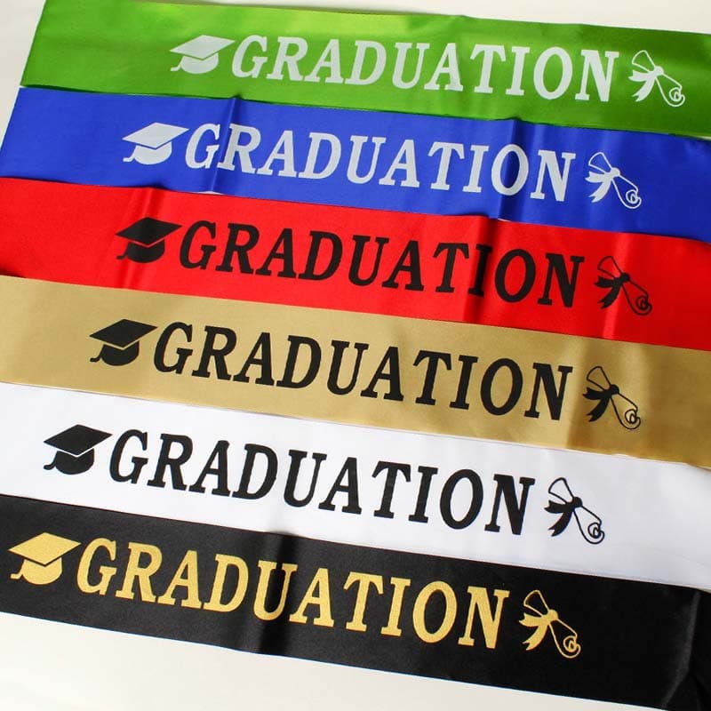 Europe and the United States cross-border hot-selling graduation party etiquette belt GRADUATION shoulder belt graduation ceremony sui belt ball belt