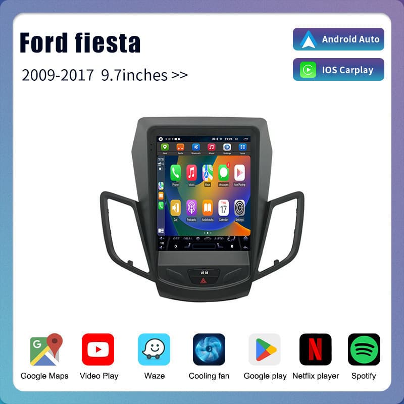 Compatible with Ford Fiesta Vertical Screen Navigation Ford Fiesta Android Car Player GPS