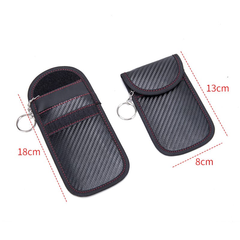 Car Key Signal Blocking Bag Anti-Theft Key Pouch RFID Electromagnetic Shielding Key Case Anti-Card Demagnetization