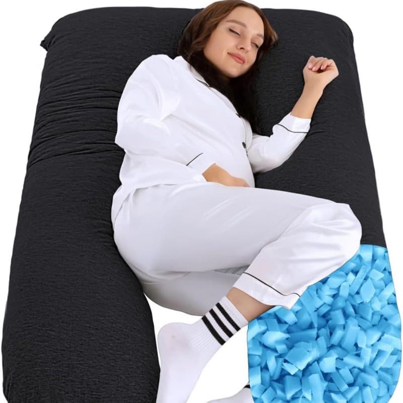 U-shaped pillow, memory foam sleep pillow, pregnancy pillow, adult body pillow.