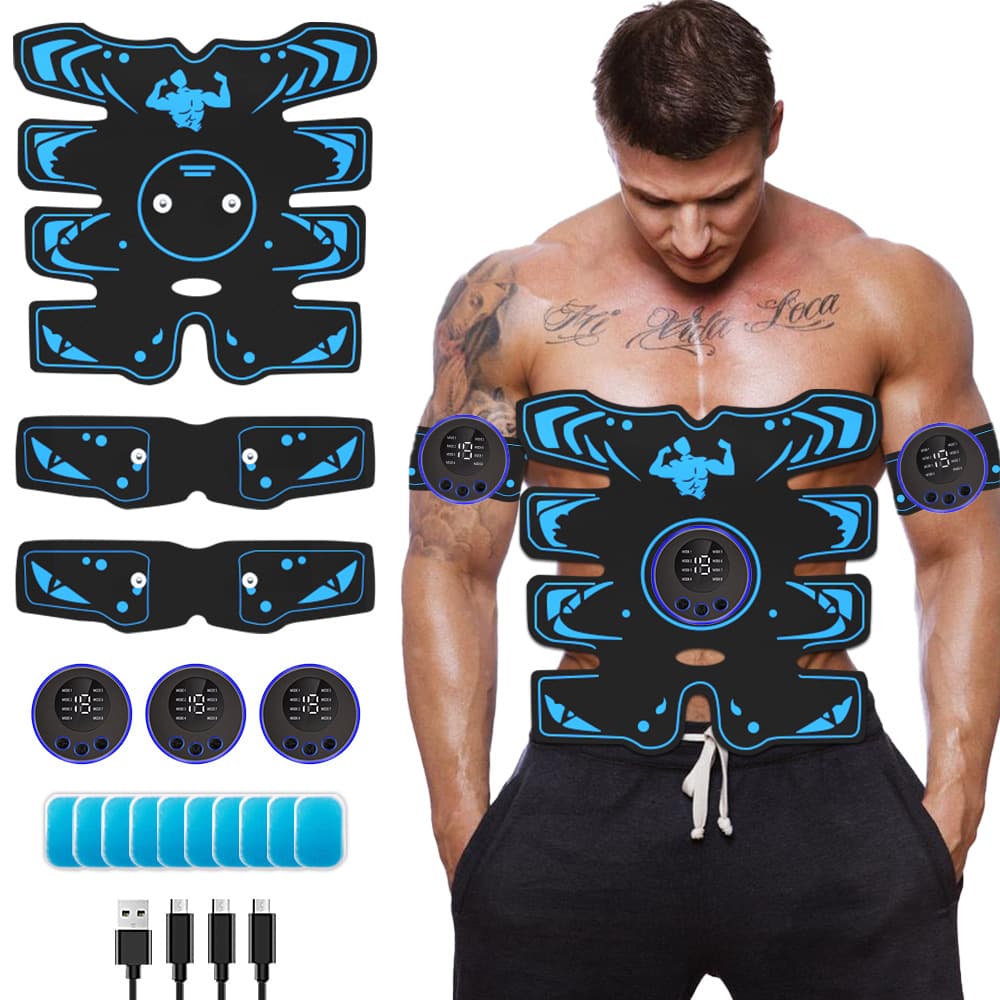 Cross-Border EMS 8-Pack Abdominal Toner Charging Exercise Outdoor Abs Machine Muscle Trainer Lazy Abs Patch