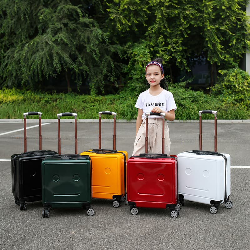Children's Trolley Case 18 Inch Kids Travel Suitcase Kindergarten Baby Luggage Silent Universal Wheel Travel Password Box