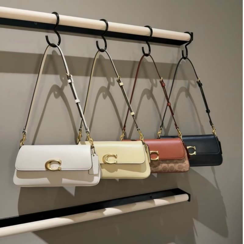 C Home Outlet New JET BAG Trapezoid Small Square Bag Baguette Bag Vintage Fashion Flap Shoulder Crossbody Underarm Bag