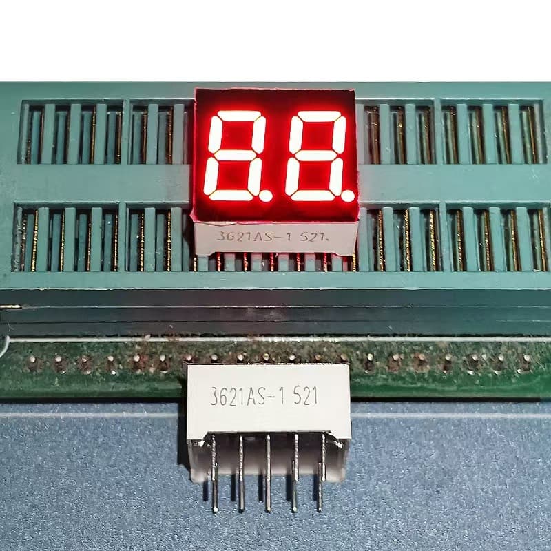Directly supplied from the manufacturer, 0.36-inch 2-inch LED digital tube, bright red, 3621AS common anode/3621BS common anode