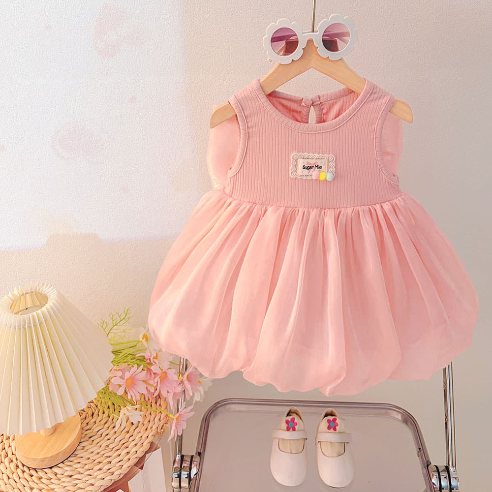 Live Supply Sweet Baby Girl Vest Dress, Little Kid 2026 New Sleeveless Princess Dress, Fashion Wholesale