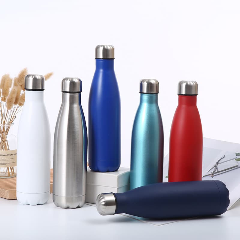 Cross-border small-mouth bottle, large-capacity thermos cup, high-looking 304 stainless steel Coke bottle, outdoor portable sports kettle