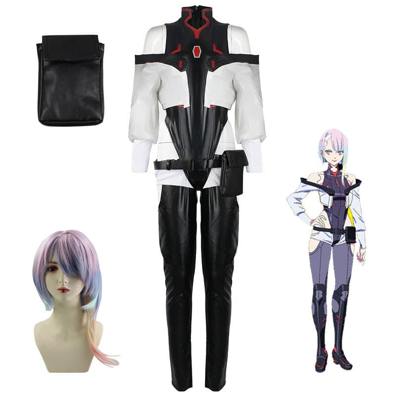 Cyberpunk Lucy Cosplay Costume Edgerunners 2077 Clothing Lucy Outfit Runner Wig Cyberpunk Wanderer Female