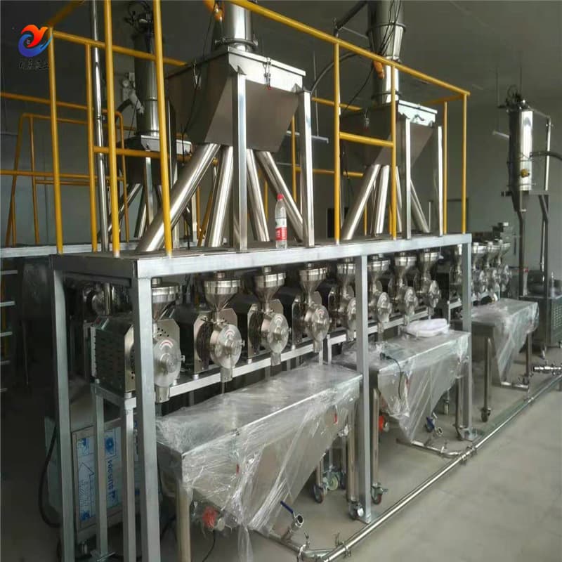 Automatic batching machine, simultaneous proportioning of powder and particles, dual valve metering for liquid and solid, simultaneous measurement