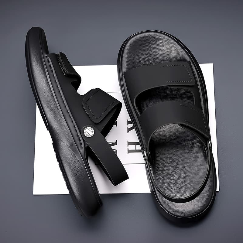 Sandals men's new summer breathable soft sole casual non-slip outer wear beach shoes dual-purpose driving sandals and slippers trend