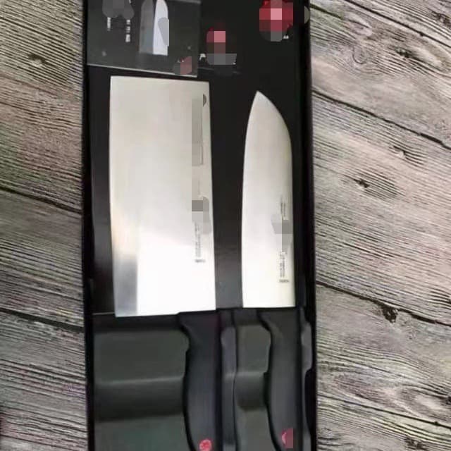 German Stainless Steel Home Kitchen Slicing Knife and Fruit Knife 2-Piece Set, Medium Slicing Knife Multi-Purpose Fruit Knife Gift Box