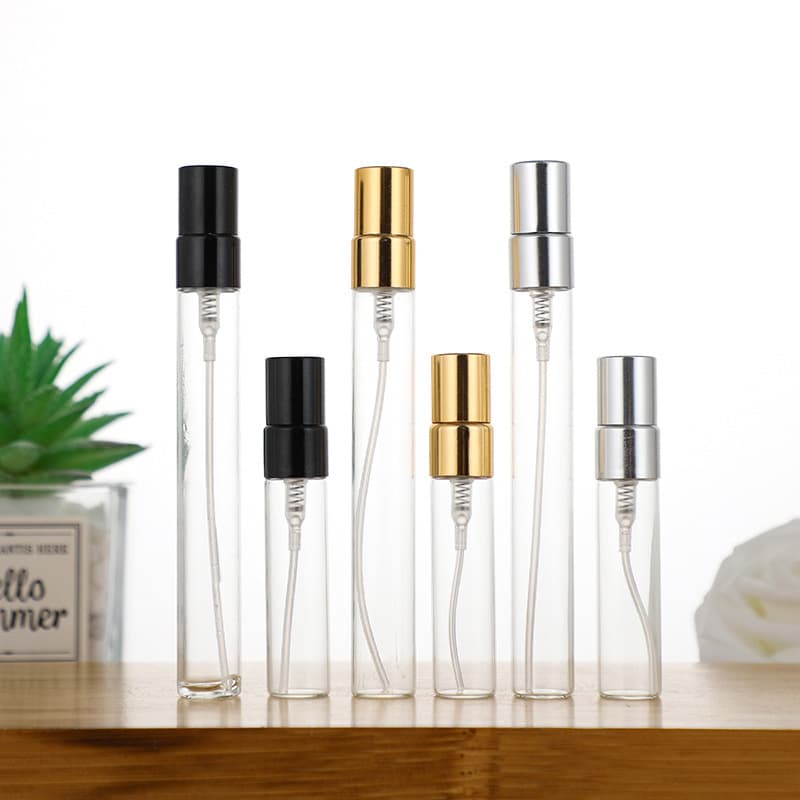 In Stock Clear Perfume Refill Bottle, Skincare Toner & Sunscreen Spray Bottle, Cosmetic Trial Sample Bottle
