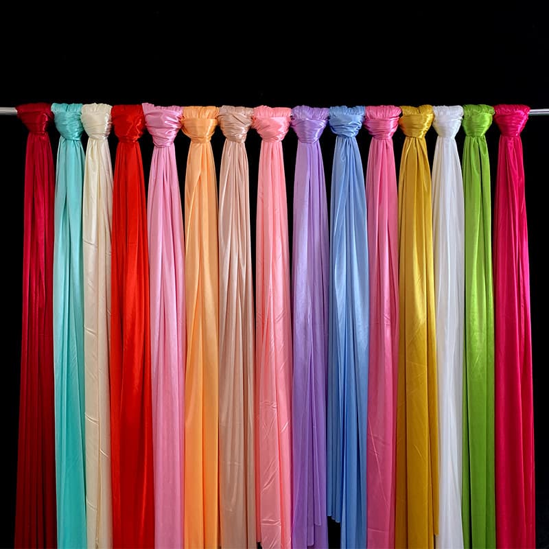 New Wedding Pearl Icy Silk Fabric Ceiling Drape Background Curtain Stage Decoration Wedding Dessert Table Tulle Fabric