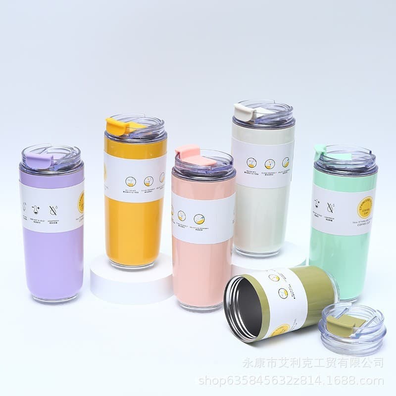 304 Stainless Steel Fashion Coffee Cup High Appearance Insulated Mug for Women Milk Cup Car Travel Tumbler