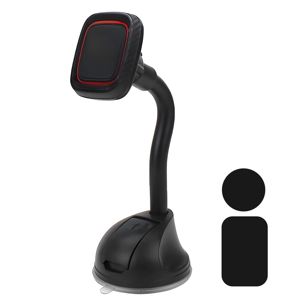 Vent Windshield Telescopic Long Arm Navigation Magnetic Phone Mount, Rectangular Magnetic Car Phone Holder