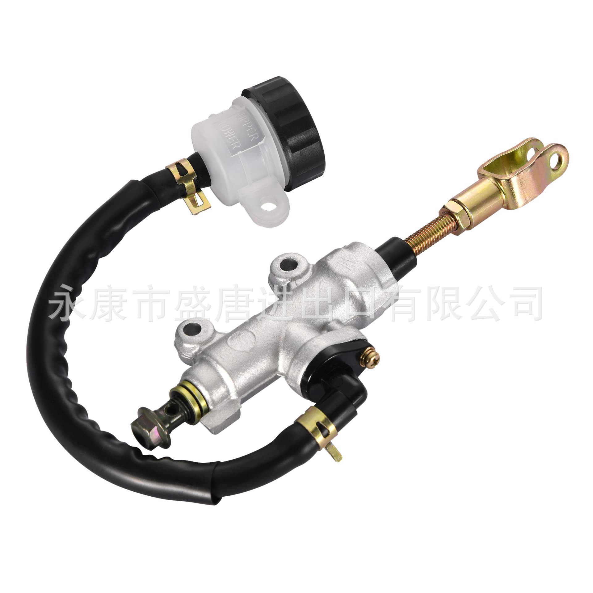 Rear Brake Master Cylinder with Oil Cup Compatible with 50cc 70cc 90cc 110cc 125cc ATV Off-Road Vehicle