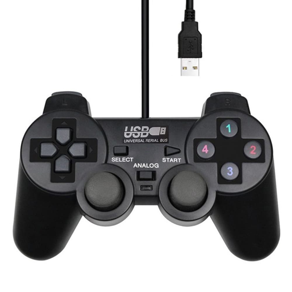 Cross-border PS2-style controller with no latency, compatible with PC platform, single-player game controller for PC computers