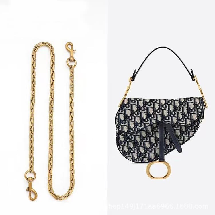 Factory wholesale Dioo saddle bag modification chain, Dioo bag shoulder strap sold separately, crossbody bag chain, underarm bag chain