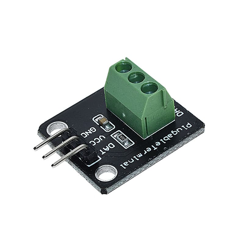 DS18B20 Waterproof Temperature Sensor Module Digital Thermometer Probe + Terminal Adapter with Cable High Precision