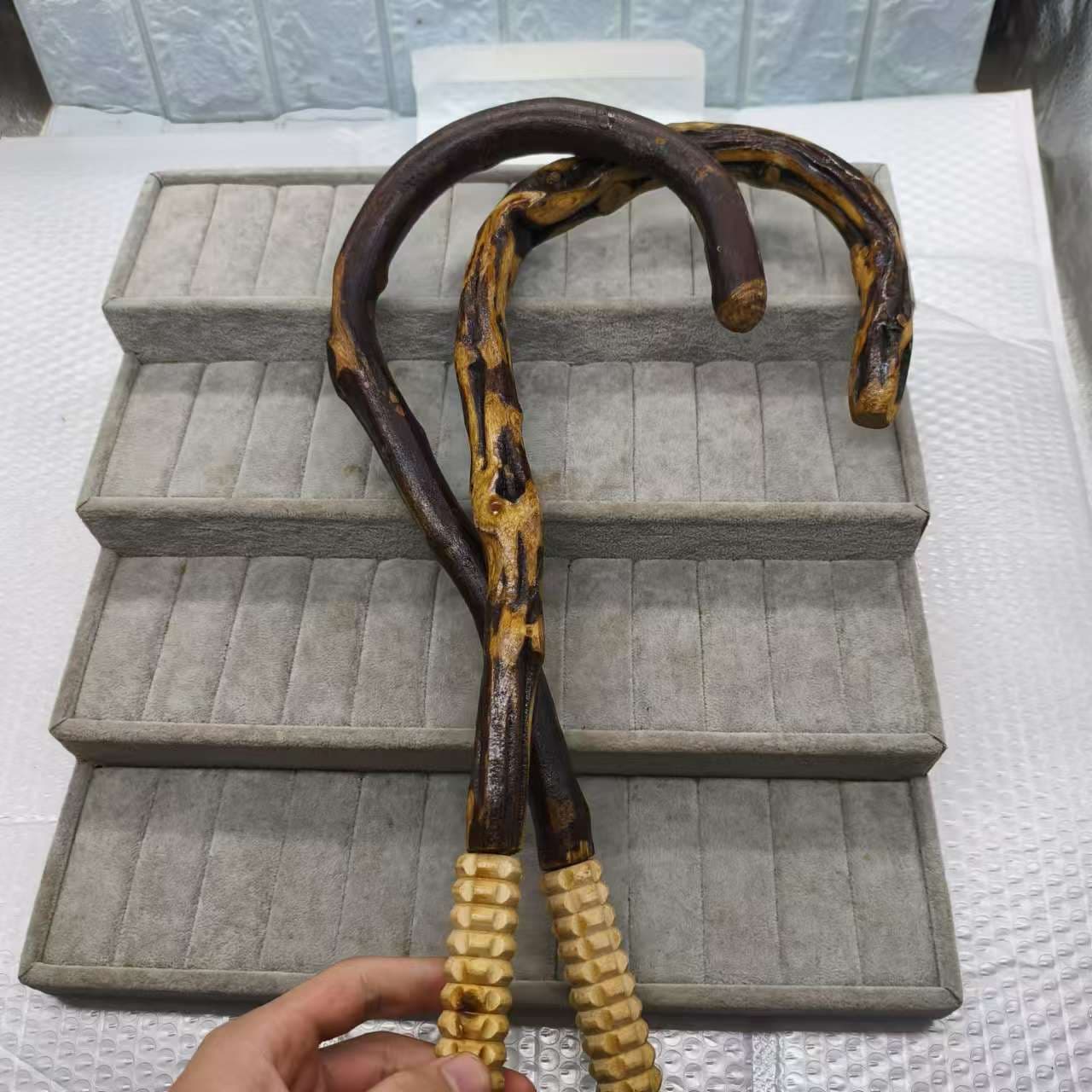 Rattan Hook Massage Hook Cervical Spine Massage Relaxation Handle Massage Wheel Massager Back Waist Neck Rattan Rattan Hook Shoulder