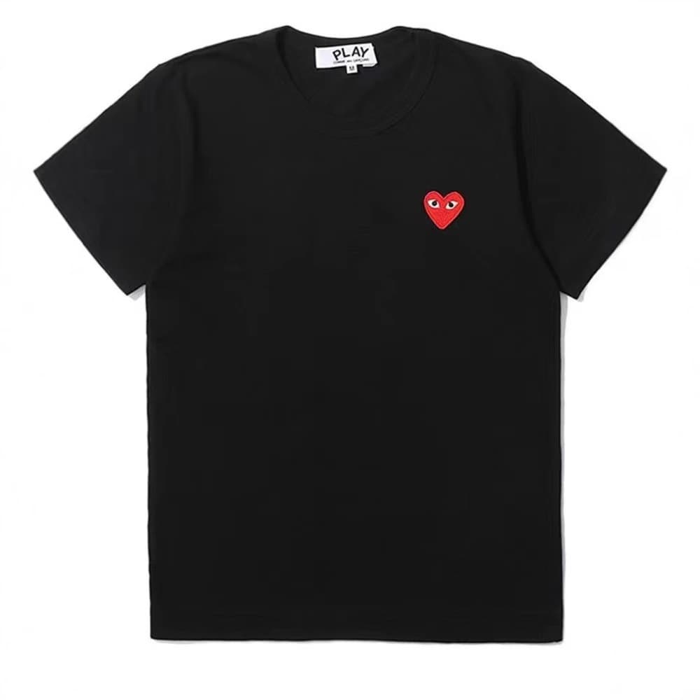 Summer pure cotton T-shirt for men and women trendy brand PIAY printed round neck love short-sleeved red heart Japanese T-shirt men's short-sleeved T-shirt