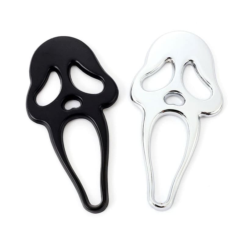 3D Metal Sticker Car Modification Decal Body Sticker Screaming Ghost Skull Car Emblem Motorcycle Sticker