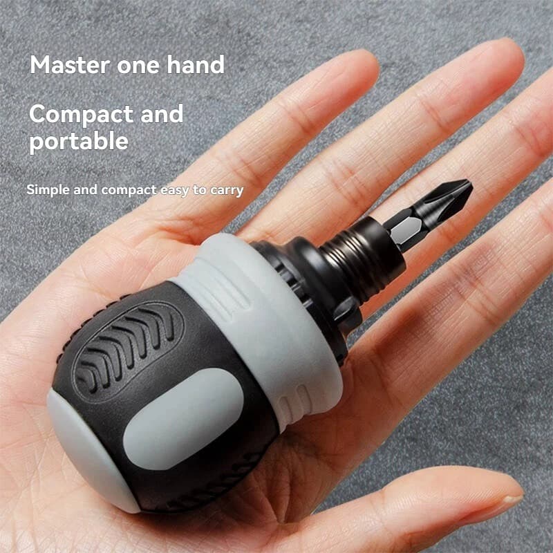 Ratchet Screwdriver Short Screwdriver Phillips Two-in-One Small Short Handle Multi-Function Set Slotted Torx