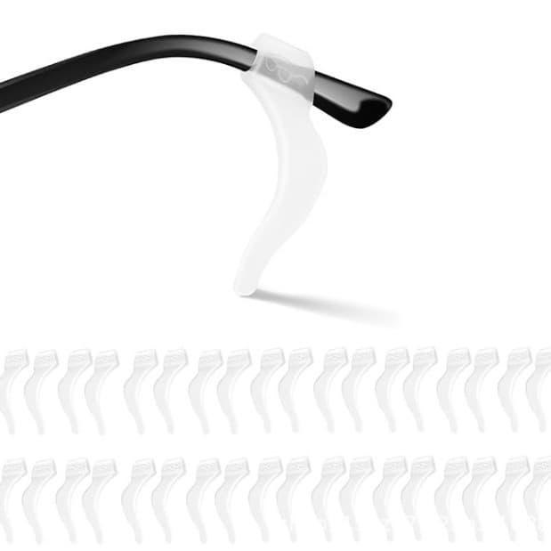 Amazon Adult glasses anti-slip ear hooks and ear holders silicone sports anti-falling ear hooks eye and leg accessories anti-slip solid