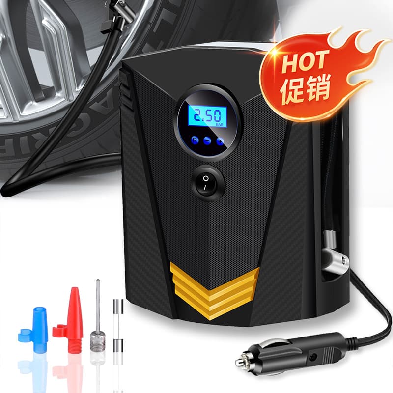 Mini Portable Digital Display Car Tire Inflator Pump Outdoor Emergency Vehicle Mounted Air Pump Factory Direct High Quality
