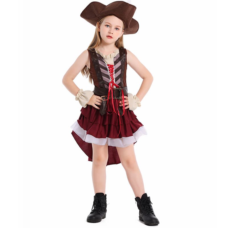 Guangzhou Pinse Costume Halloween Children's Costume Somali Pirate Costume Amazon Game Costume for Girls