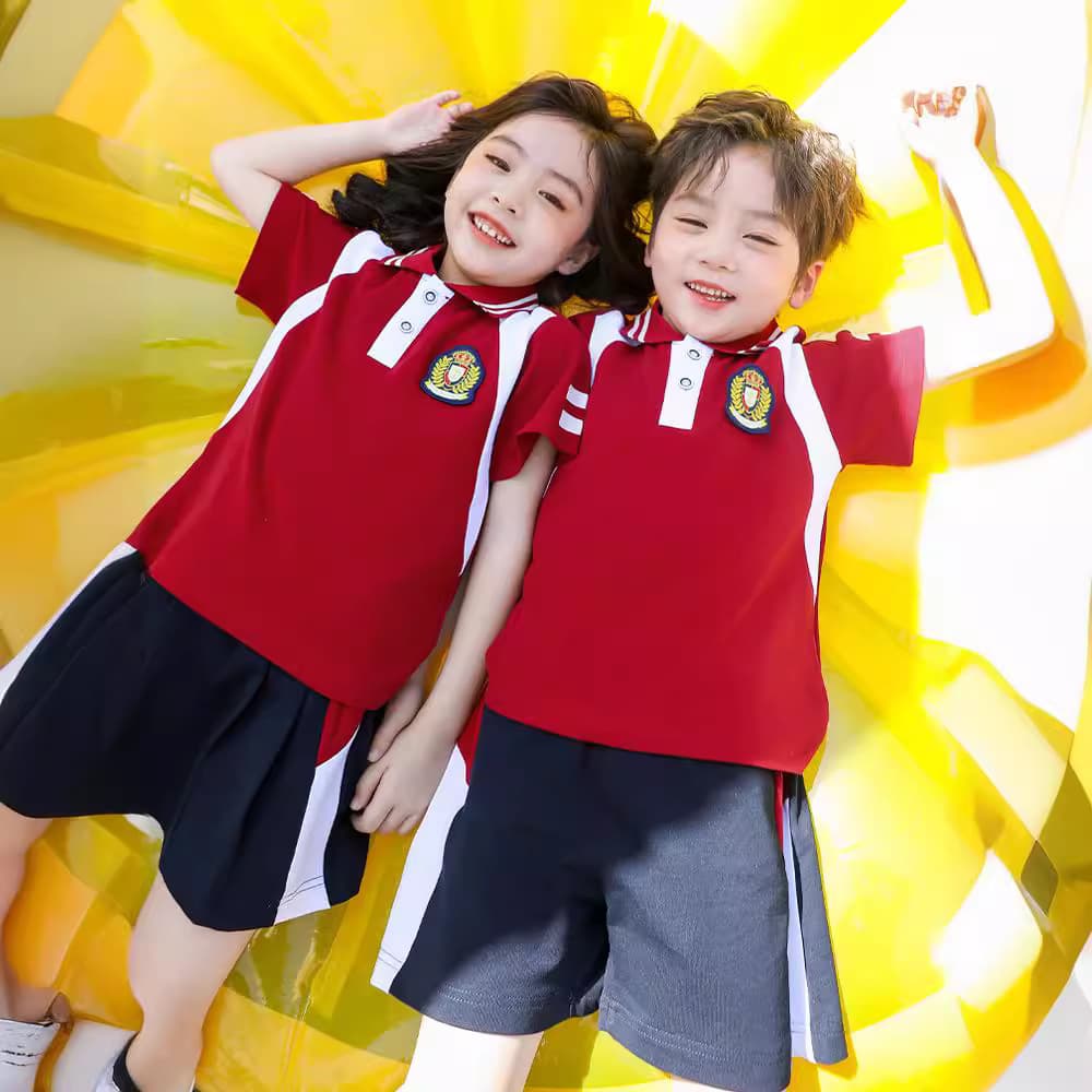 Kindergarten uniform summer performance graduation outfit elementary student class uniform summer wear