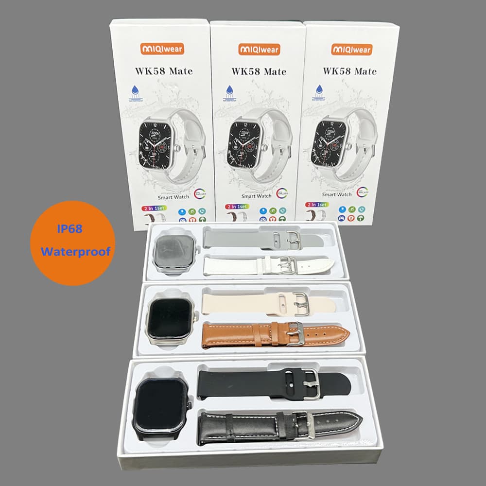 WK58 MATE Smart Watch Heart Rate Monitor Waterproof Dual Strap Sport Bluetooth Smart Watch